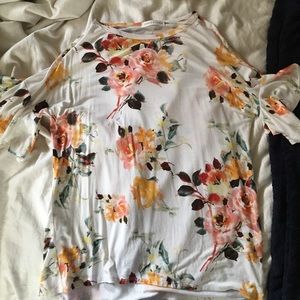 Flowered blouse from Roolee boutique